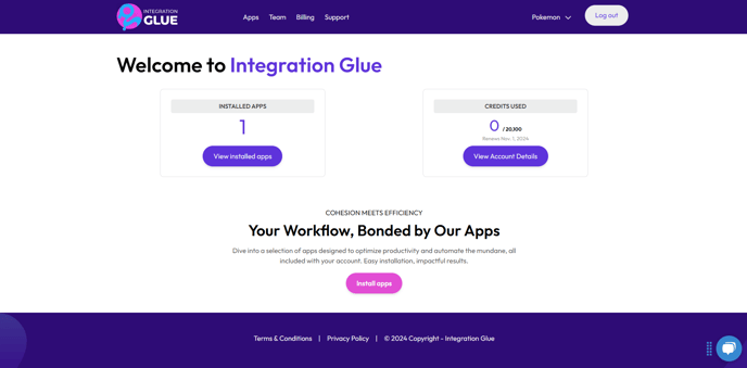 Integration Glue Home Page